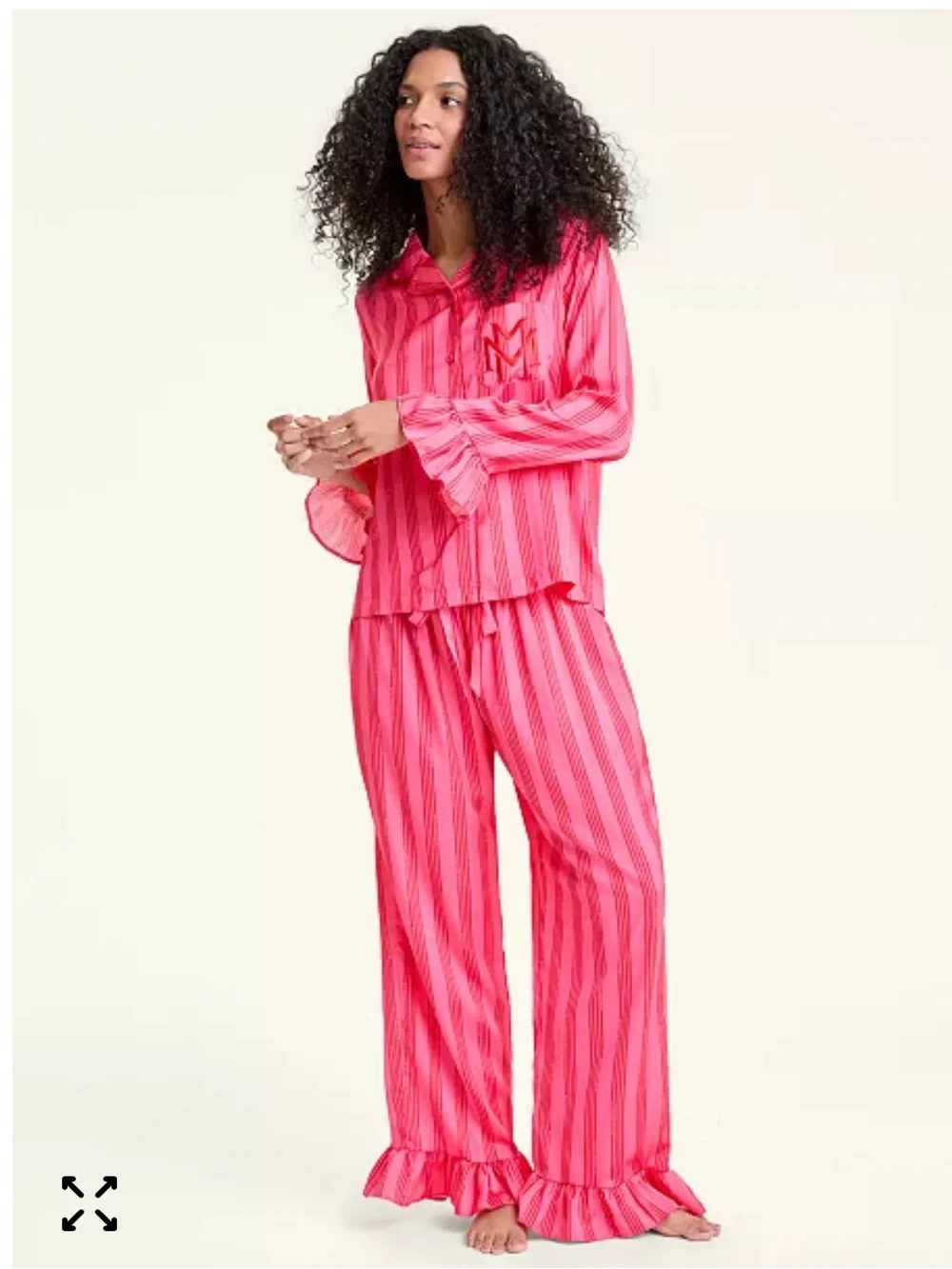 Disney Macy’s Day Parade Women's Minnie Mouse Satin Pajamas Sleep Set - Picture 4 of 4